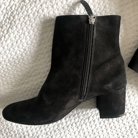Schutz Suede Leather booties, black size 7 - Picture 9 of 11